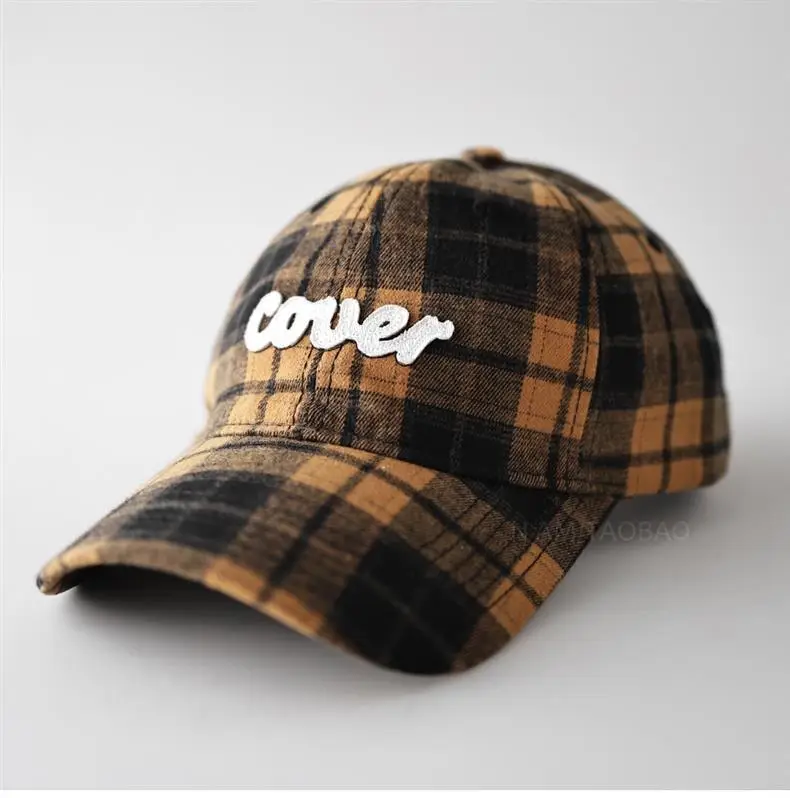 Plaid Baseball Cap for Men Women Casual Sunshade — feature 1