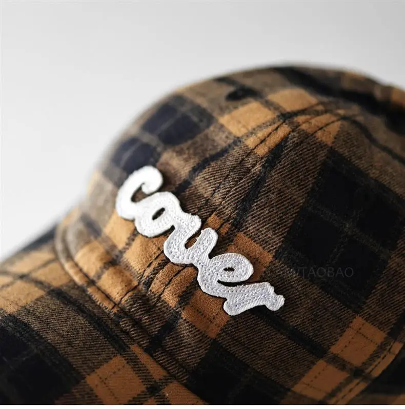 Plaid Baseball Cap for Men Women Casual Sunshade — feature 10