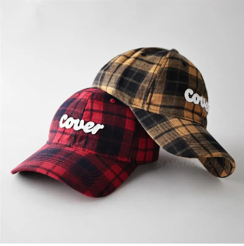 Plaid Baseball Cap for Men Women Casual Sunshade — feature 11