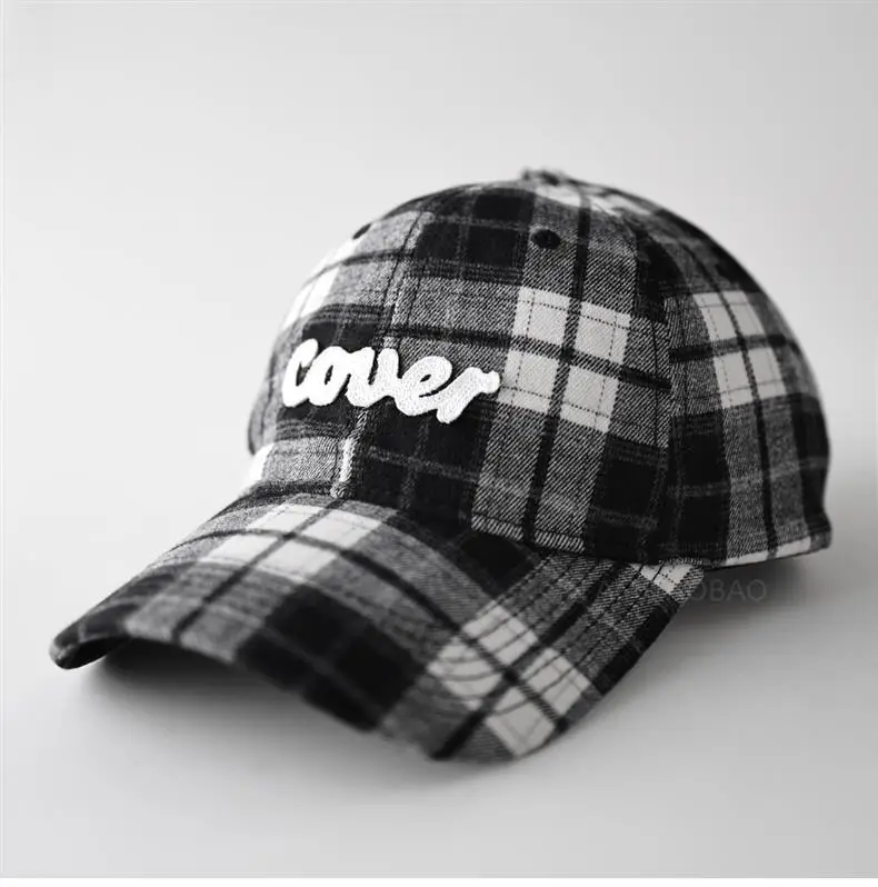Plaid Baseball Cap for Men Women Casual Sunshade — feature 6