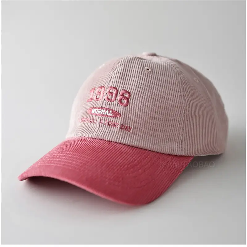 1998 Embroidered Baseball Cap Black Beige Men Women - Image 9