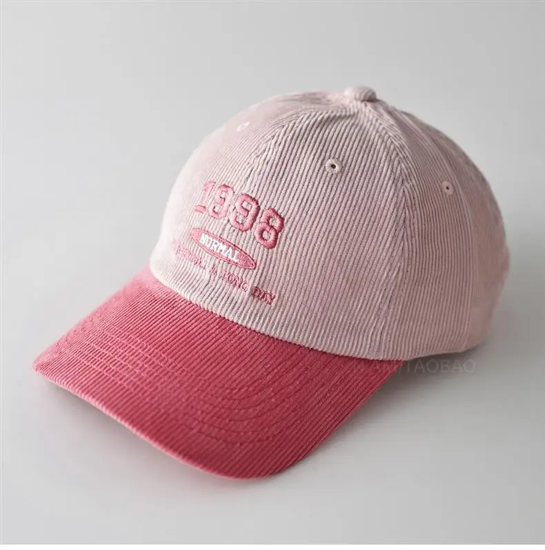 1998 Embroidered Baseball Cap Black Beige Men Women — feature 10