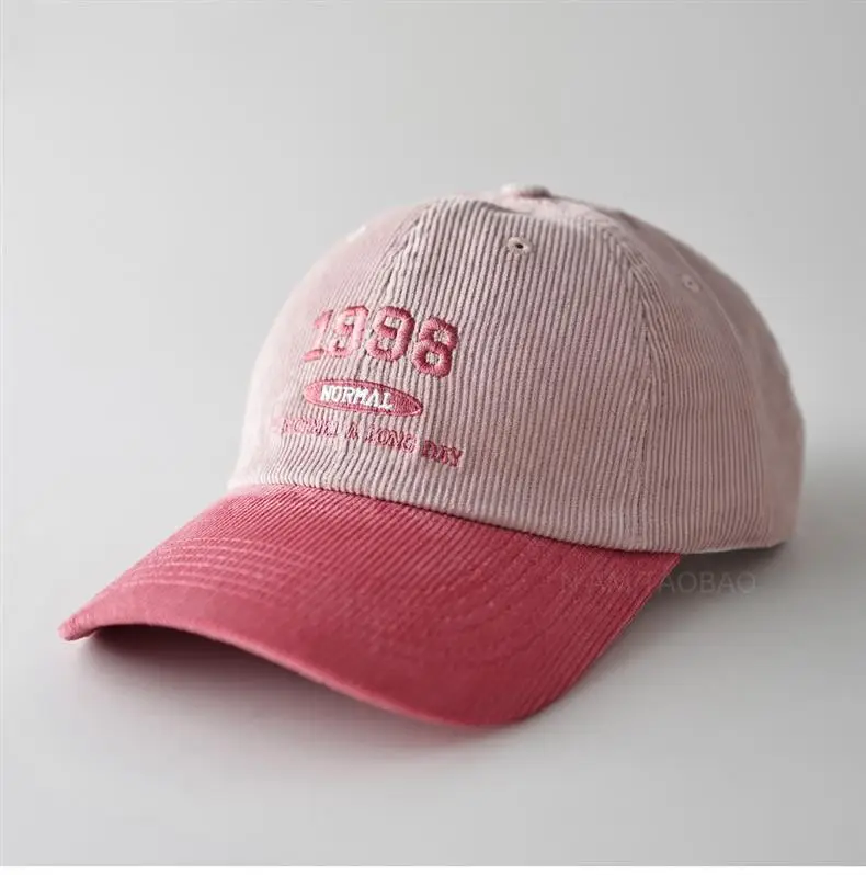 1998 Embroidered Baseball Cap Black Beige Men Women — feature 6