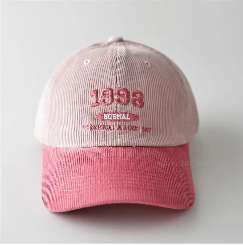 1998 Embroidered Baseball Cap Black Beige Men Women — feature 7
