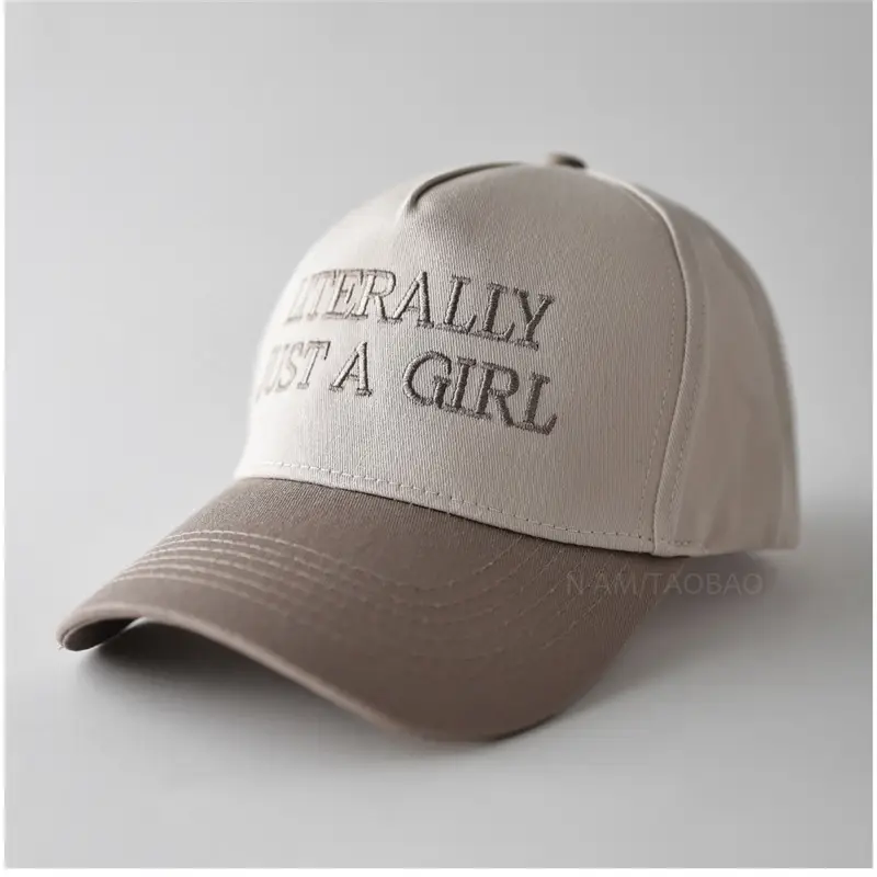 Men Women Letter Embroidered Baseball Cap Black White - Image 9