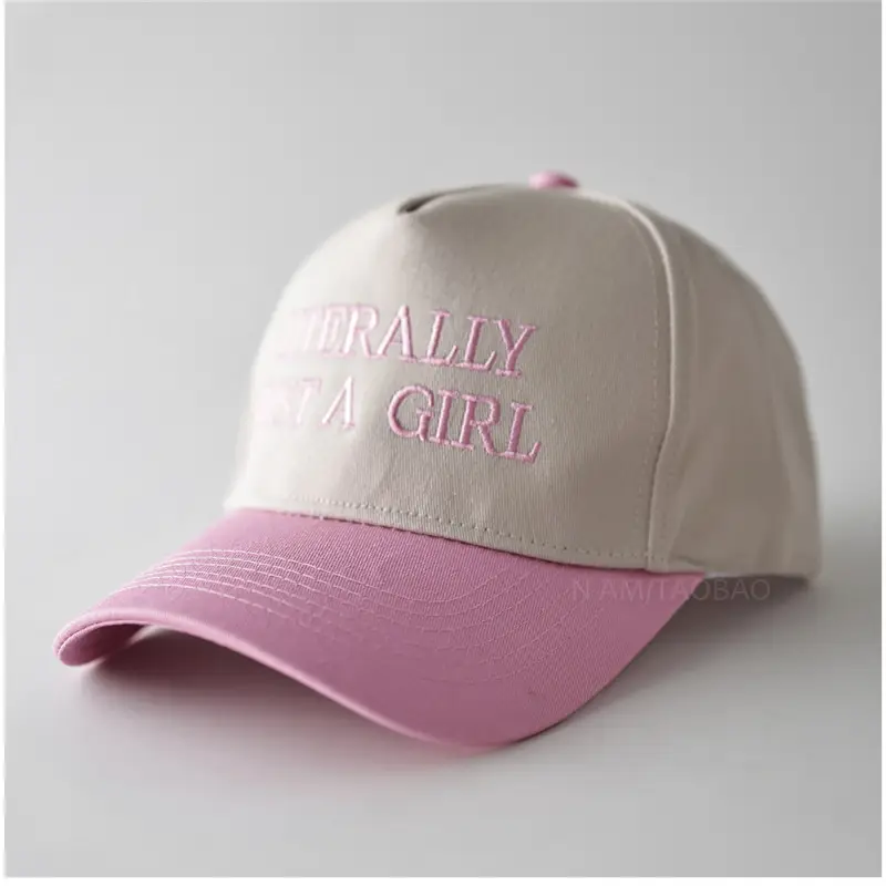 Men Women Letter Embroidered Baseball Cap Black White - Image 2
