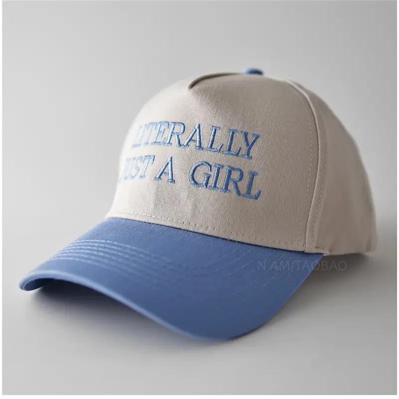 Men Women Letter Embroidered Baseball Cap Black White - Image 3