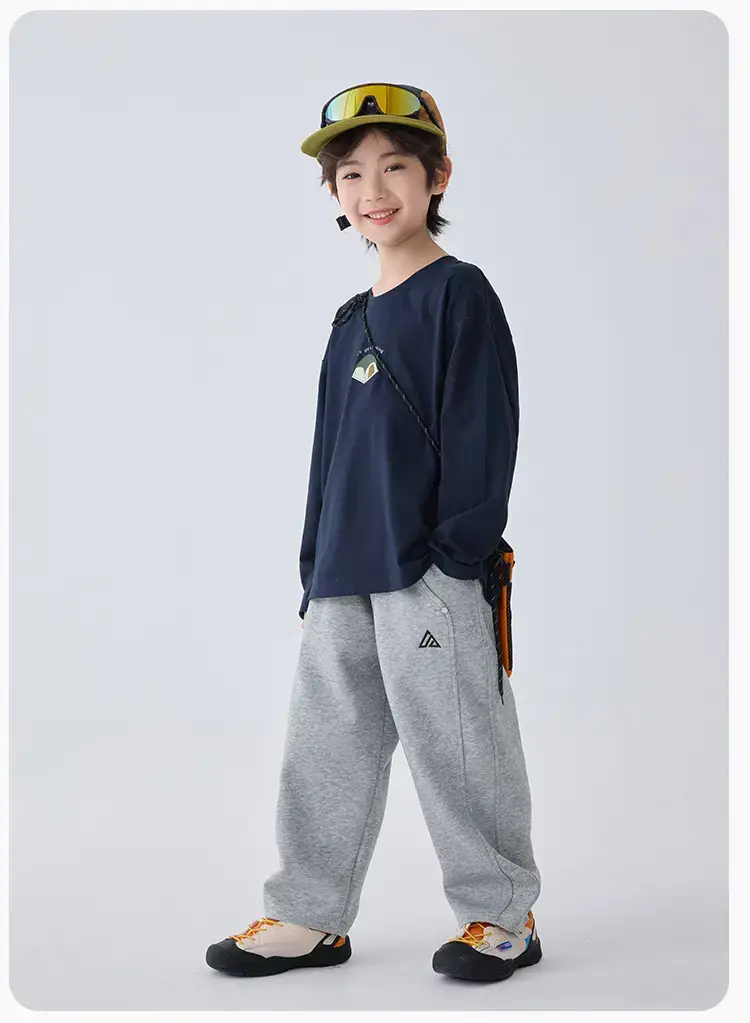 Haima Kids Long Sleeve T-Shirt Campfire Print White — feature 14