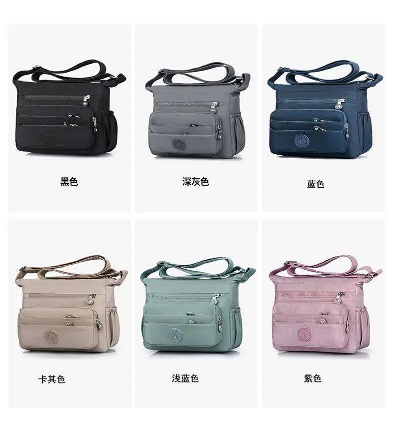Lightweight Crossbody Bag for Women, Multi-Layer Coin Purse, Soft Pink — feature 18