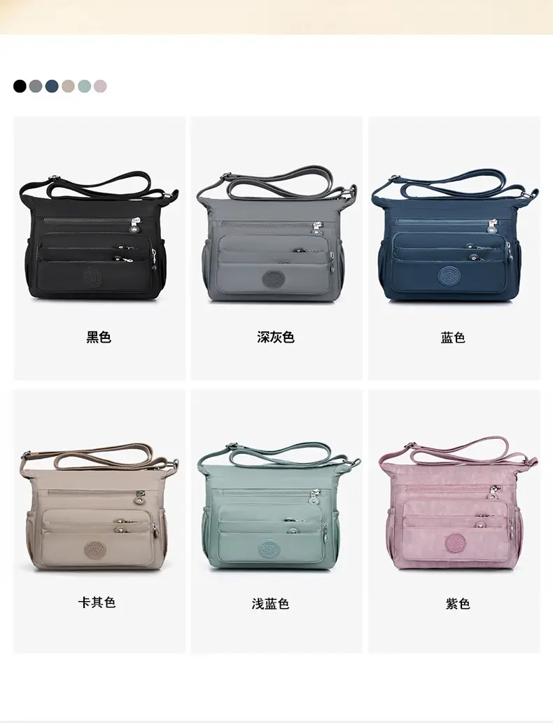 Lightweight Crossbody Bag for Women, Multi-Layer Coin Purse, Soft Pink — feature 7