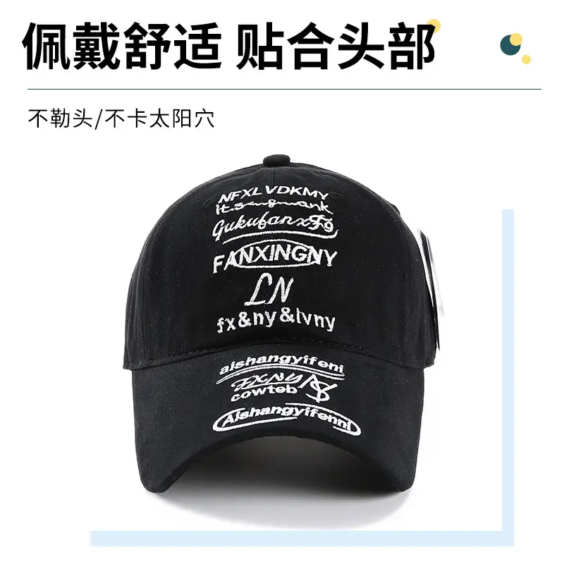 2025 Women's Black Embroidered Baseball Cap - Image 8