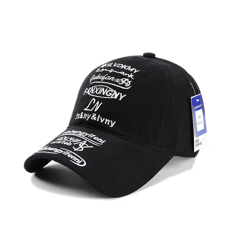 2025 Women's Black Embroidered Baseball Cap - Image 6