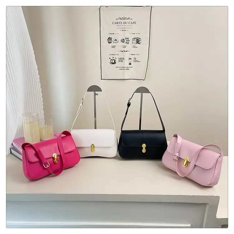 Pink Women's Lock Design Shoulder Bag 2025 — feature 30