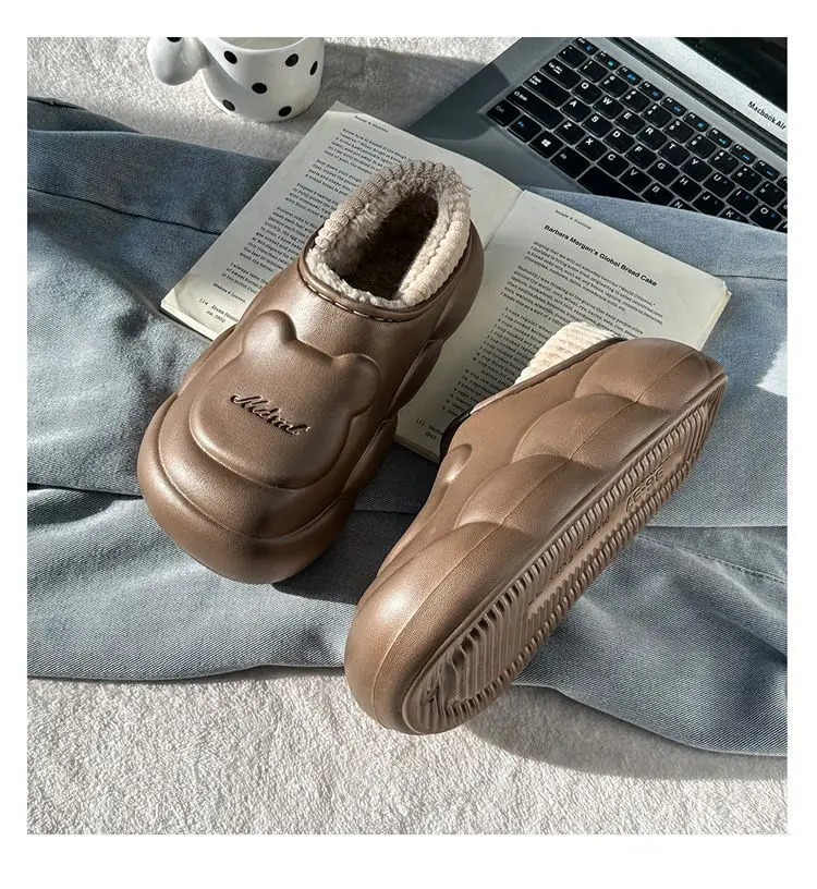 Women Cotton Slippers Waterproof Autumn Winter Warm Dormitory — feature 12