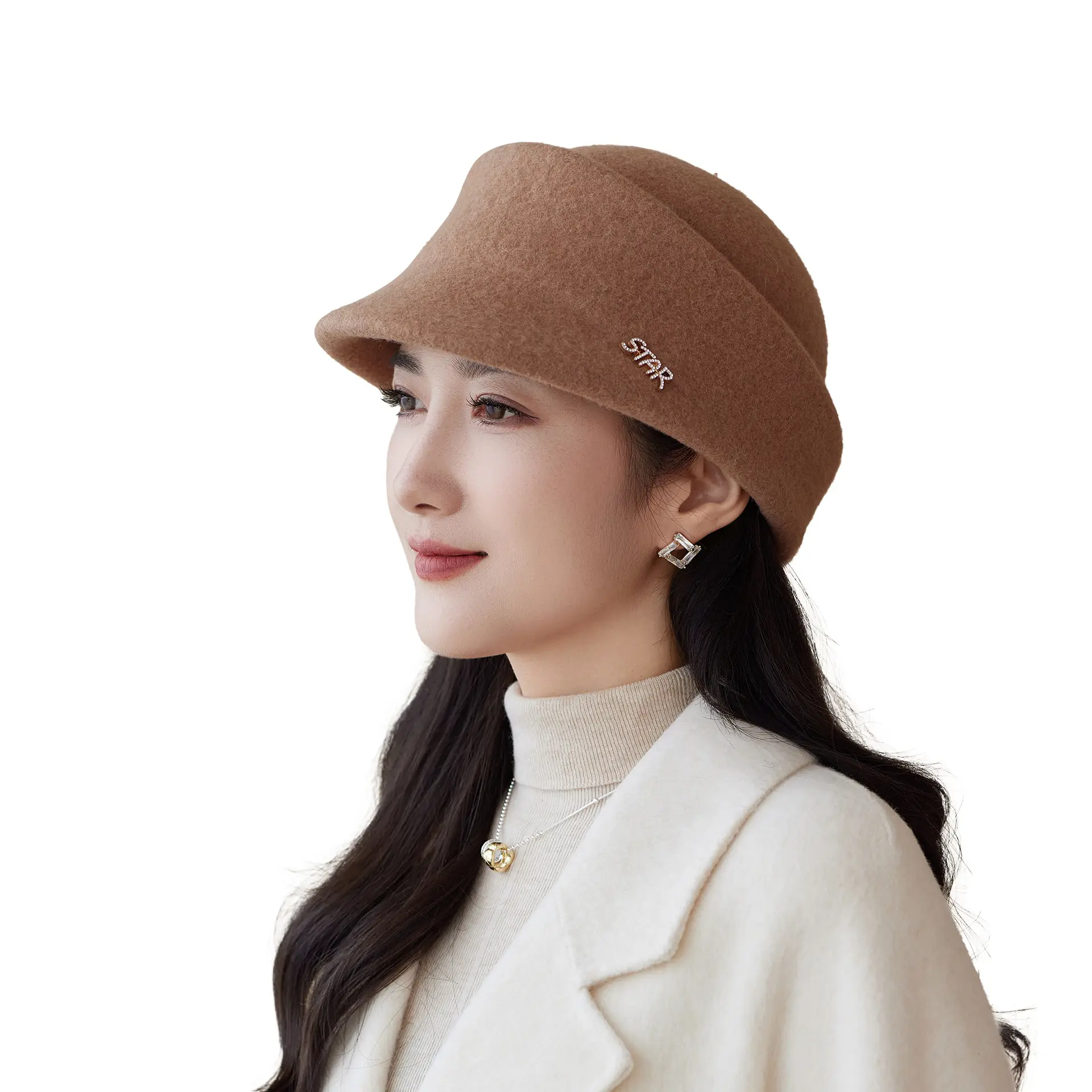 Women Woolen British Style Hat Winter Autumn Warm - Image 11