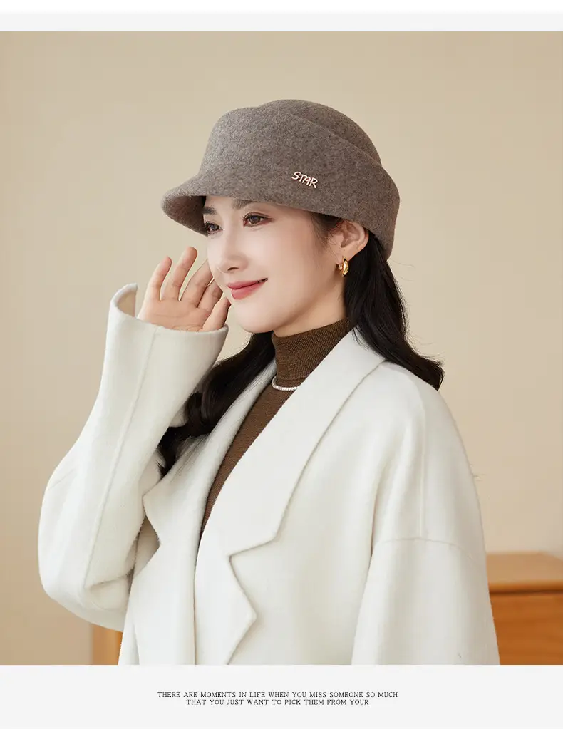 Women Woolen British Style Hat Winter Autumn Warm — feature 11