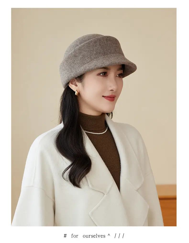 Women Woolen British Style Hat Winter Autumn Warm — feature 12