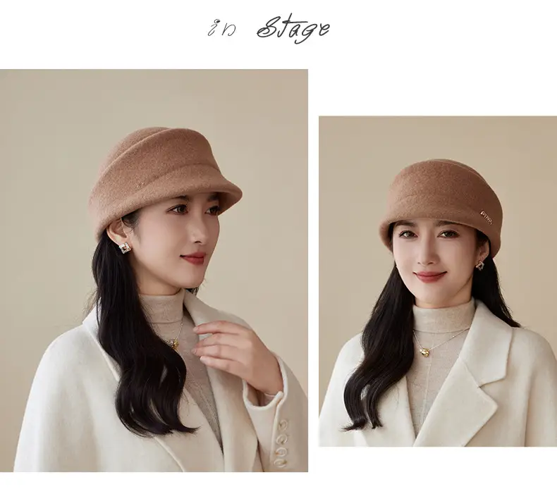 Women Woolen British Style Hat Winter Autumn Warm — feature 18