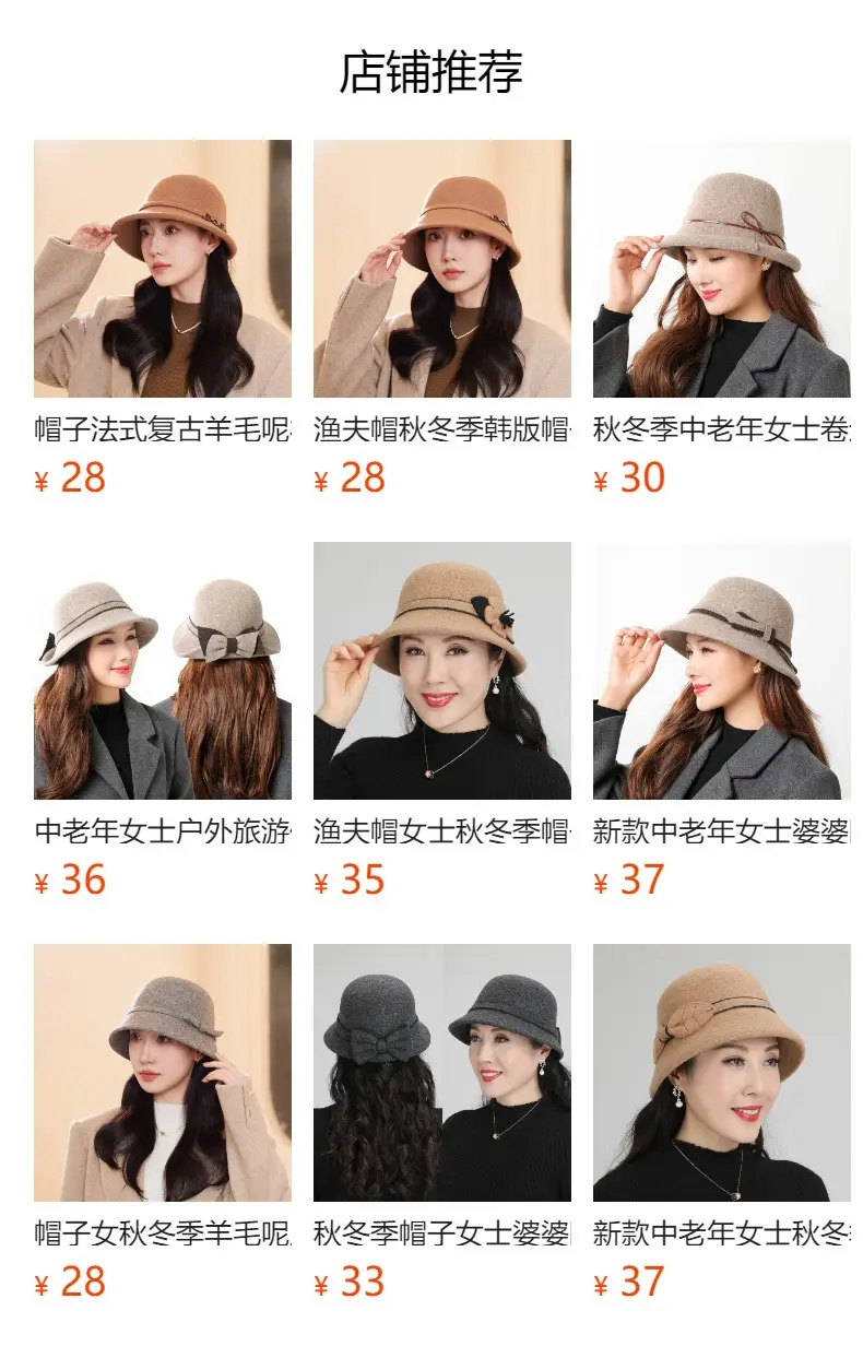 Women Woolen British Style Hat Winter Autumn Warm — feature 2