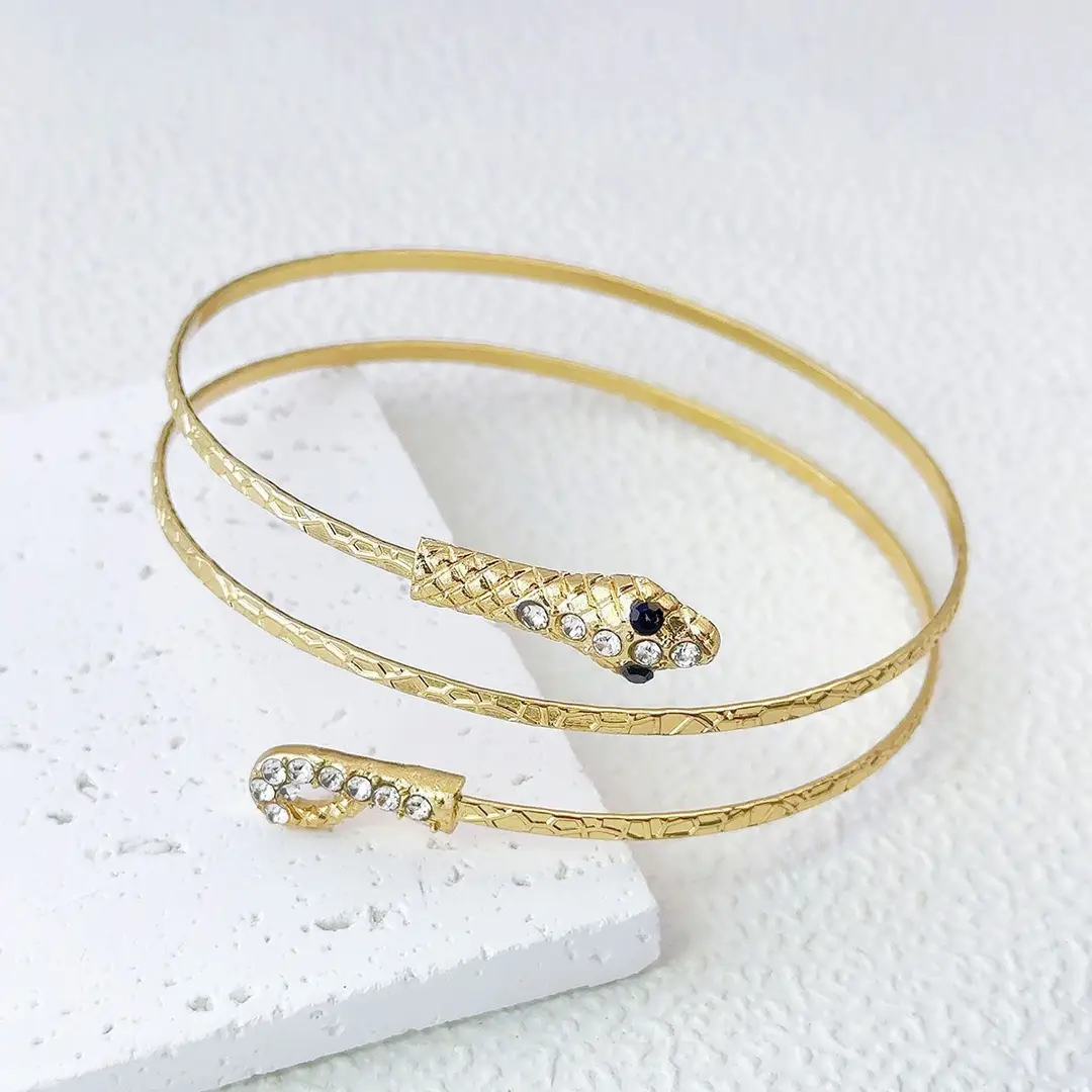 Cross-Border European and American Style Open Arm Bracelet, Fashionable and Trendy Niche Bracelet, Elegant and Sophisticated Minimalist Jewelry — feature 11
