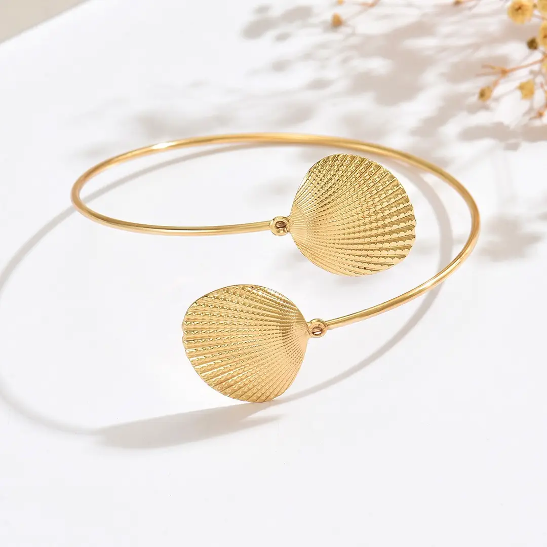 Cross-Border European and American Style Open Arm Bracelet, Fashionable and Trendy Niche Bracelet, Elegant and Sophisticated Minimalist Jewelry — feature 13