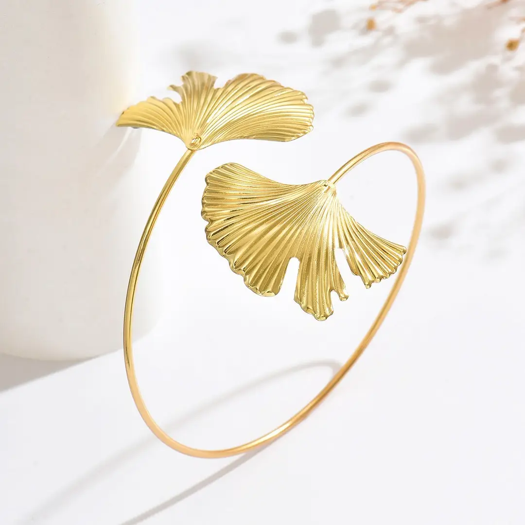 Cross-Border European and American Style Open Arm Bracelet, Fashionable and Trendy Niche Bracelet, Elegant and Sophisticated Minimalist Jewelry — feature 21