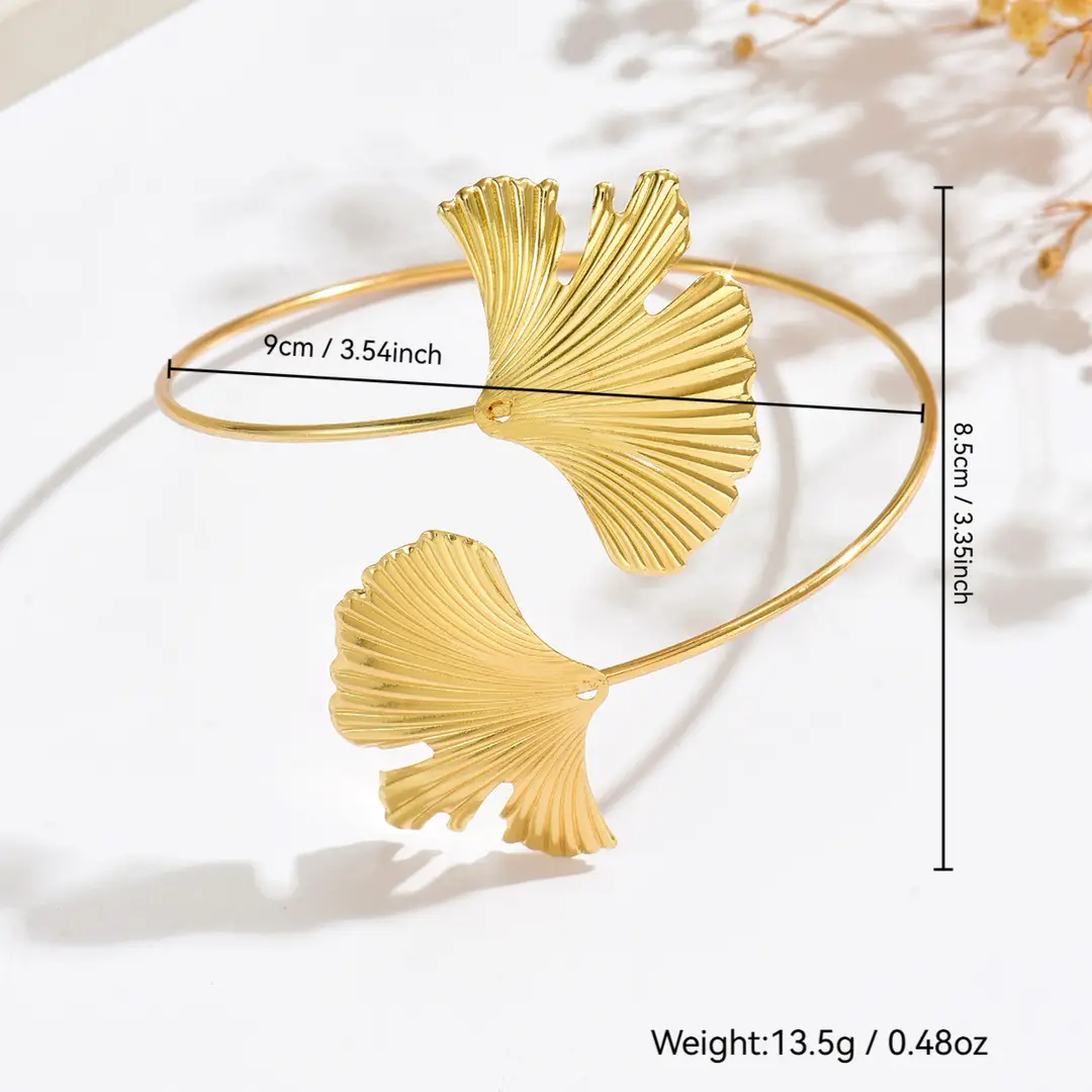 Cross-Border European and American Style Open Arm Bracelet, Fashionable and Trendy Niche Bracelet, Elegant and Sophisticated Minimalist Jewelry — feature 22