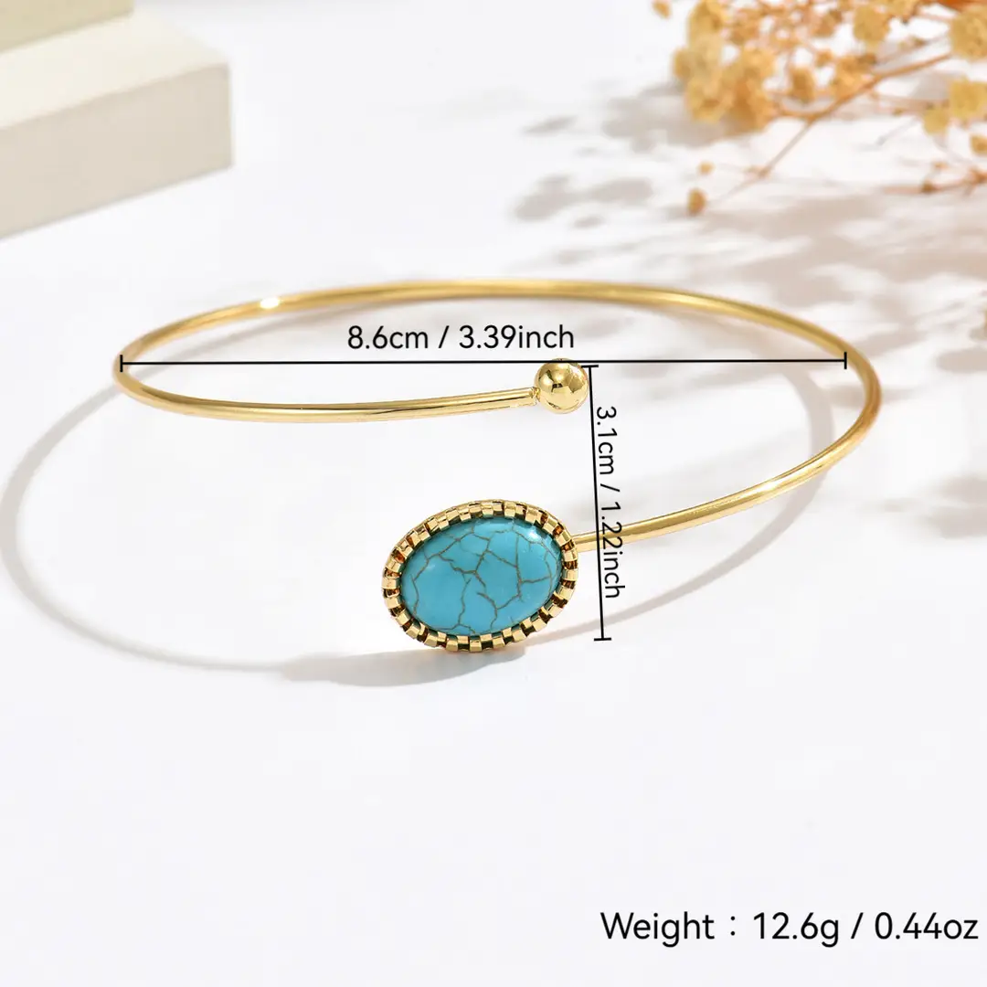 Cross-Border European and American Style Open Arm Bracelet, Fashionable and Trendy Niche Bracelet, Elegant and Sophisticated Minimalist Jewelry — feature 33