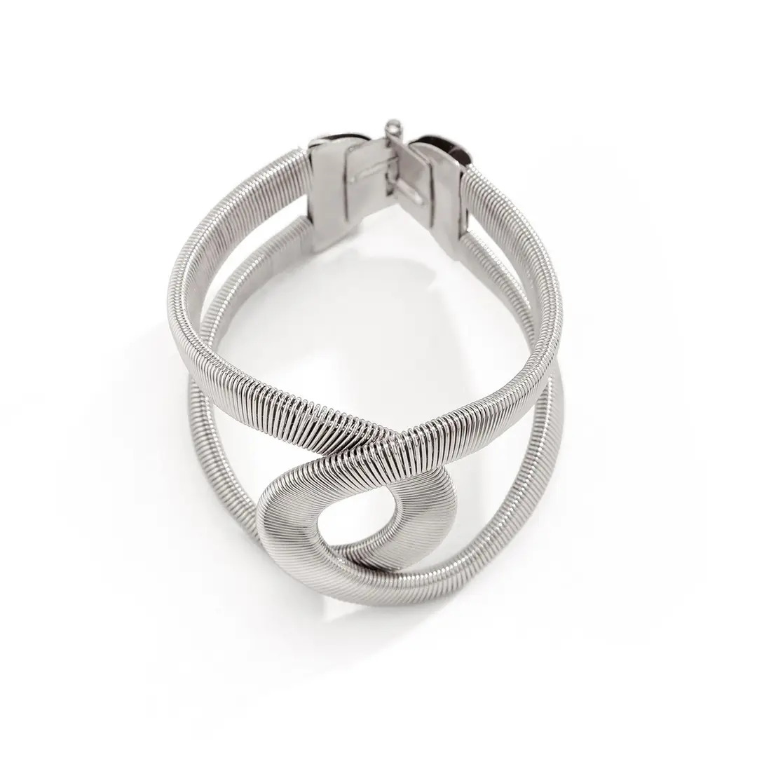 Cross-Border European and American Style Open Arm Bracelet, Fashionable and Trendy Niche Bracelet, Elegant and Sophisticated Minimalist Jewelry