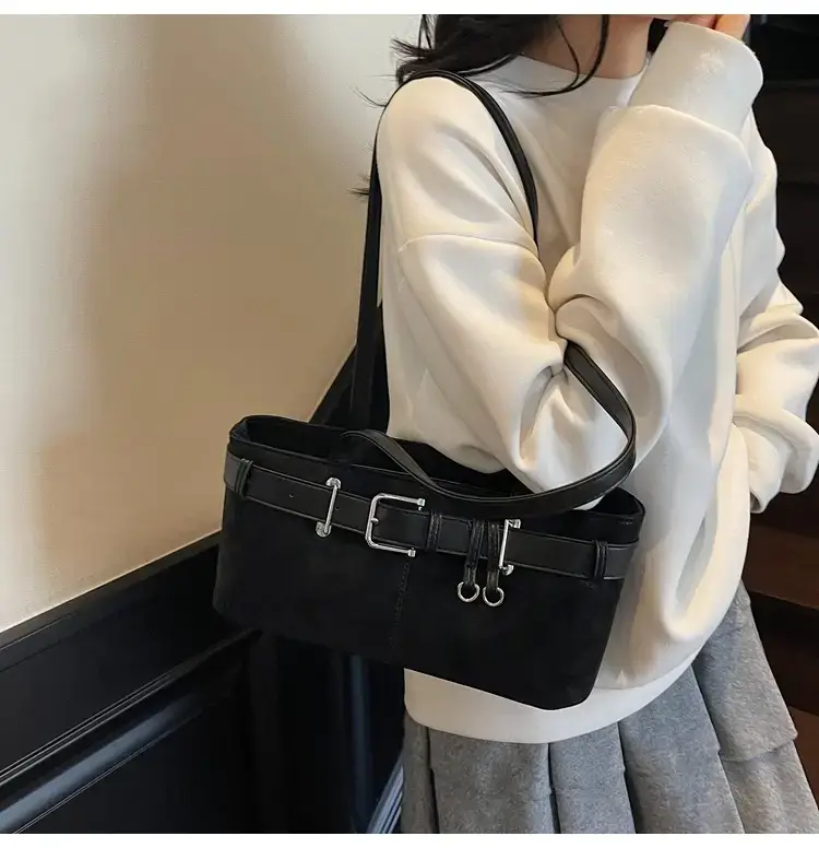 Black Crossbody Bag Women 2025 Trendy Leather Shoulder Bag — feature 25