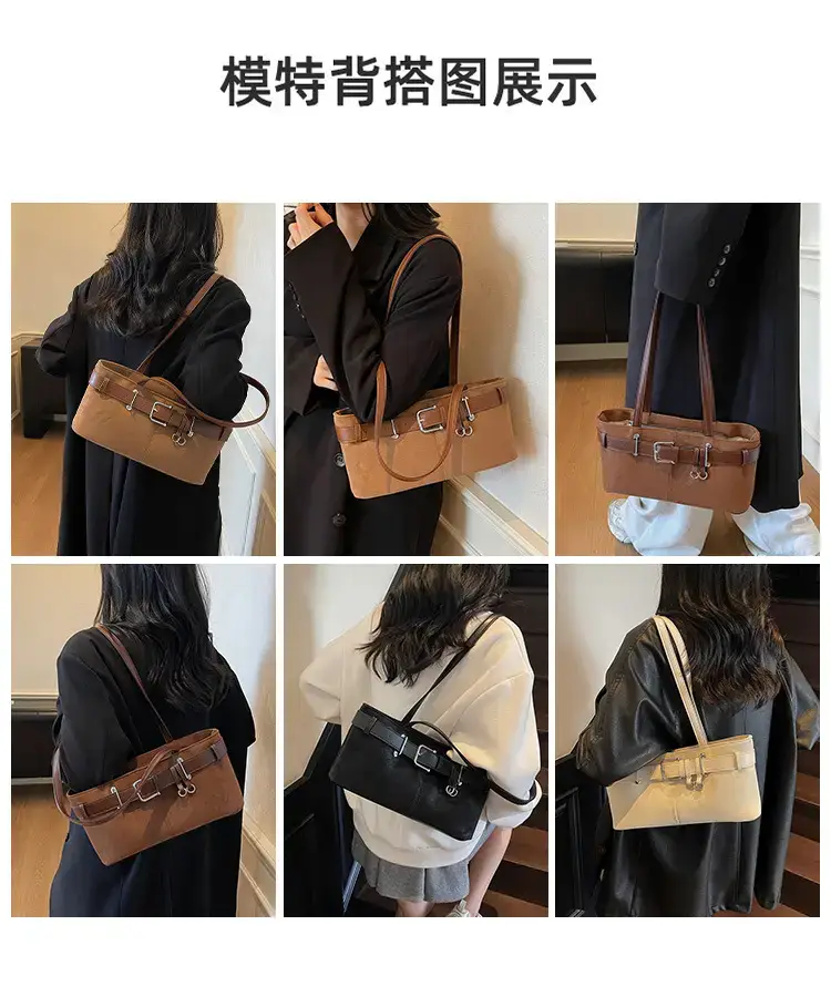 Black Crossbody Bag Women 2025 Trendy Leather Shoulder Bag — feature 8