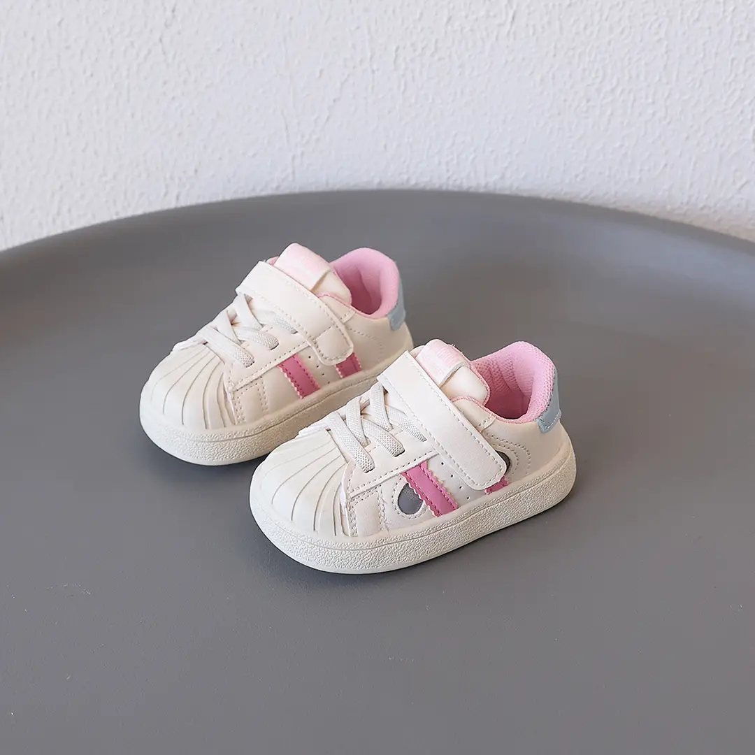 Baby Girl's Fashionable Shell-Toe Shoes, Baby Shoes, Soft-Soled Toddler Shoes, Autum Boys' Fashionable Sports Sneakers