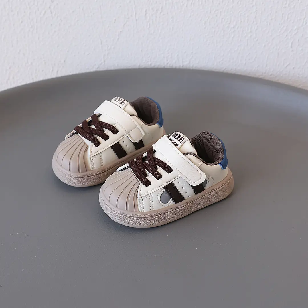 Baby Girl's Fashionable Shell-Toe Shoes, Baby Shoes, Soft-Soled Toddler Shoes, Autum Boys' Fashionable Sports Sneakers