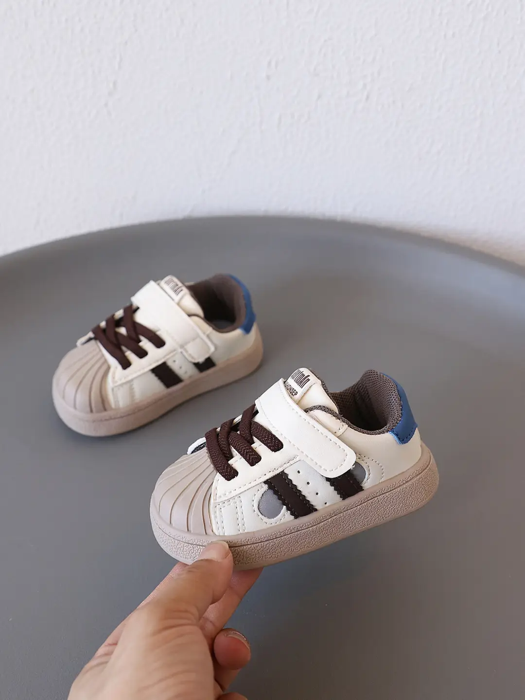 Baby Girl's Fashionable Shell-Toe Shoes, Baby Shoes, Soft-Soled Toddler Shoes, Autum Boys' Fashionable Sports Sneakers — feature 3