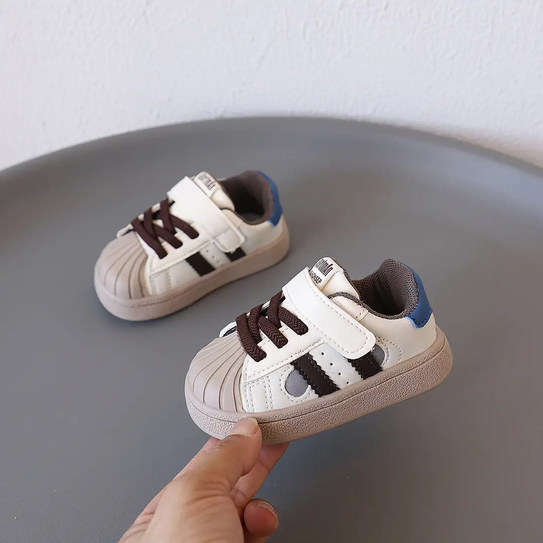 Baby Girl's Fashionable Shell-Toe Shoes, Baby Shoes, Soft-Soled Toddler Shoes, Autum Boys' Fashionable Sports Sneakers
