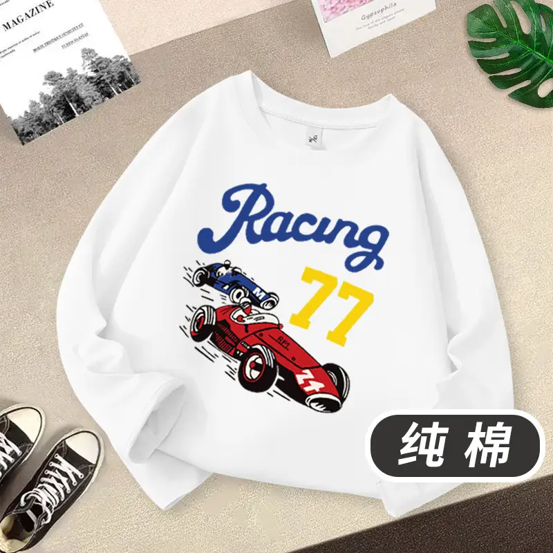 Pure Cotton Racing T-Shirt for Boys 2026 - Image 5