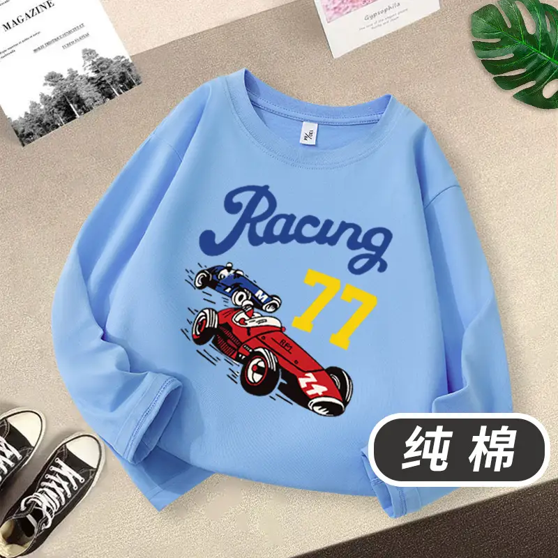 Pure Cotton Racing T-Shirt for Boys 2026 - Image 6