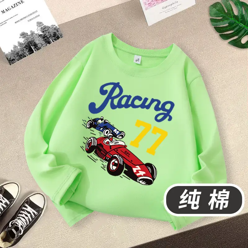 Pure Cotton Racing T-Shirt for Boys 2026 - Image 8