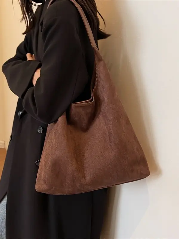 Retro Brown Leather Tote Bag for Women 2025 - Image 15