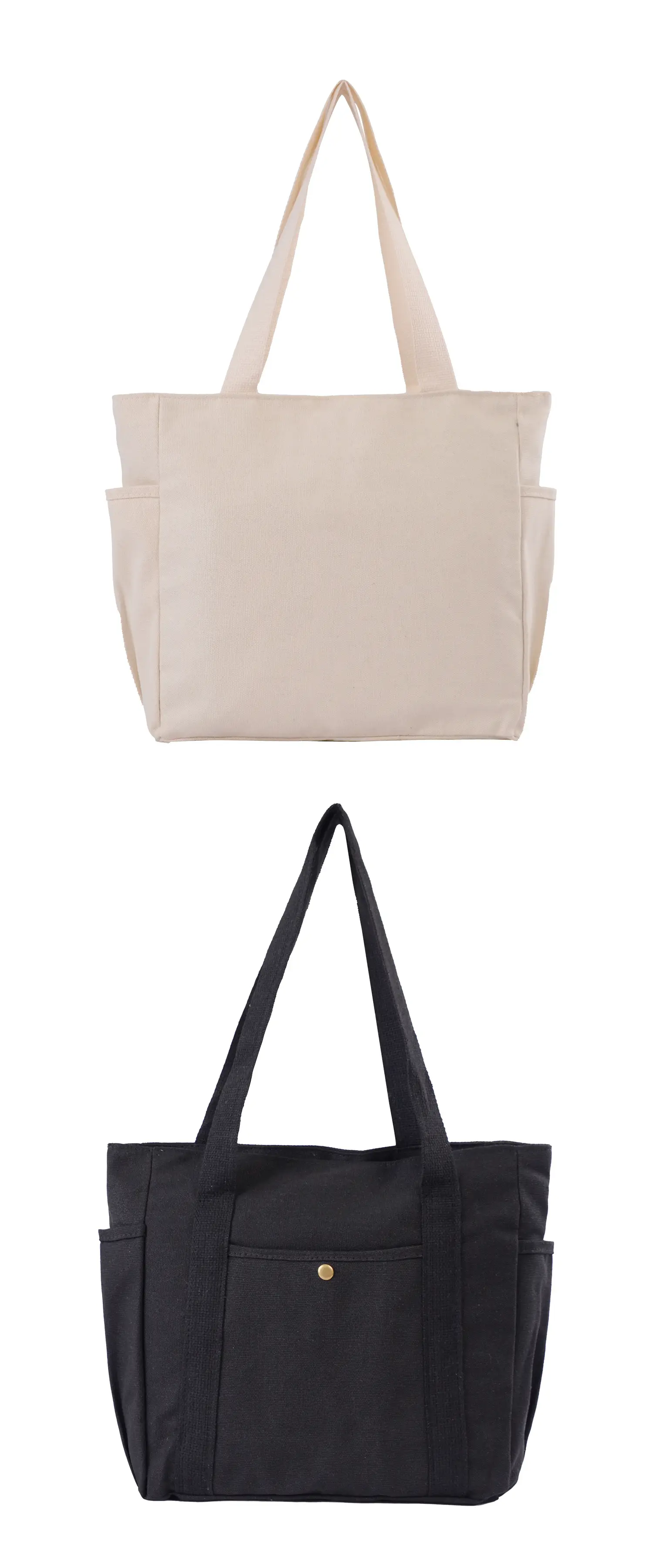 Canvas Tote Bag Large Capacity No Logo luggage and leather goods — feature 5