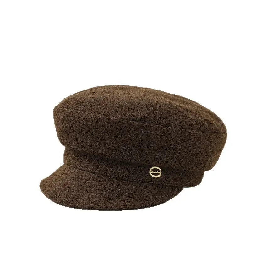 Women Duckbill Cap Beige Painter's Hat - Image 10