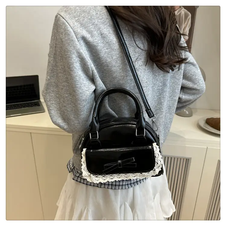 Women's Lace Handbag with Bowknot Design — feature 18