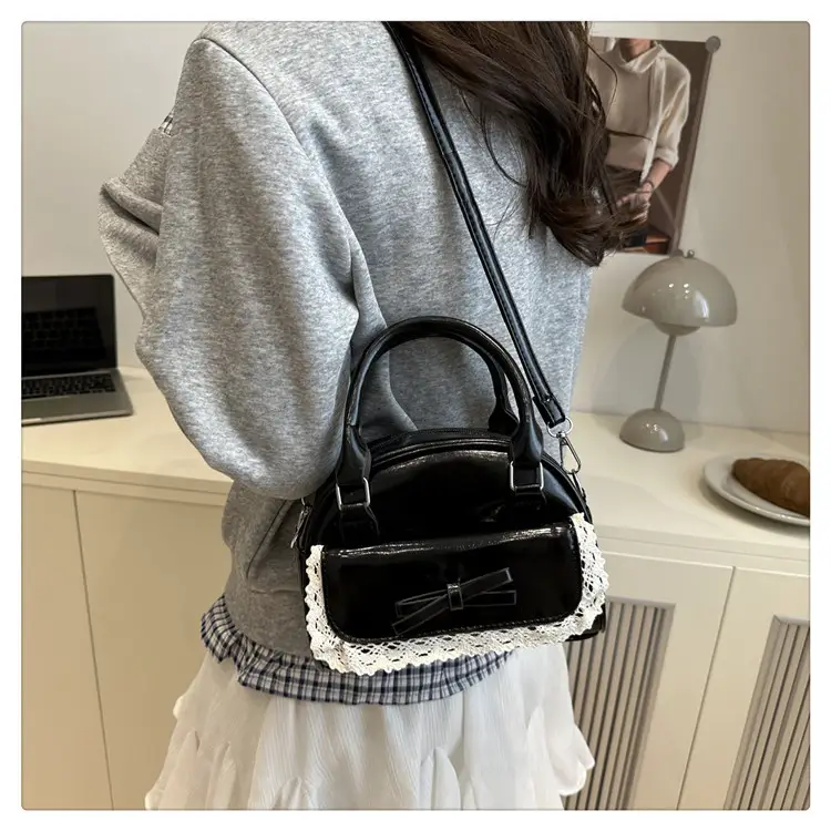 Women's Lace Handbag with Bowknot Design — feature 19