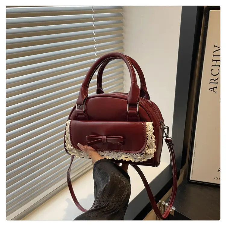 Women's Lace Handbag with Bowknot Design — feature 22