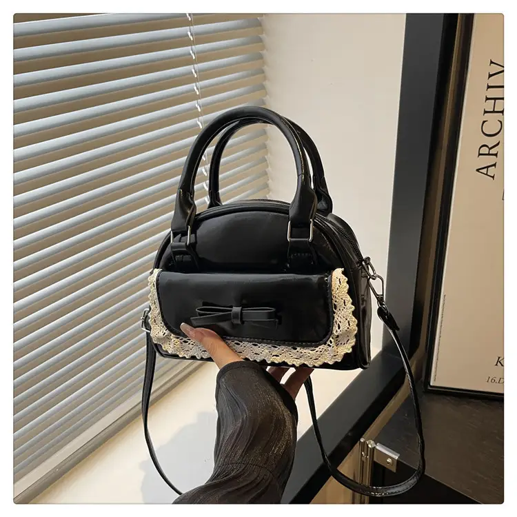 Women's Lace Handbag with Bowknot Design — feature 25