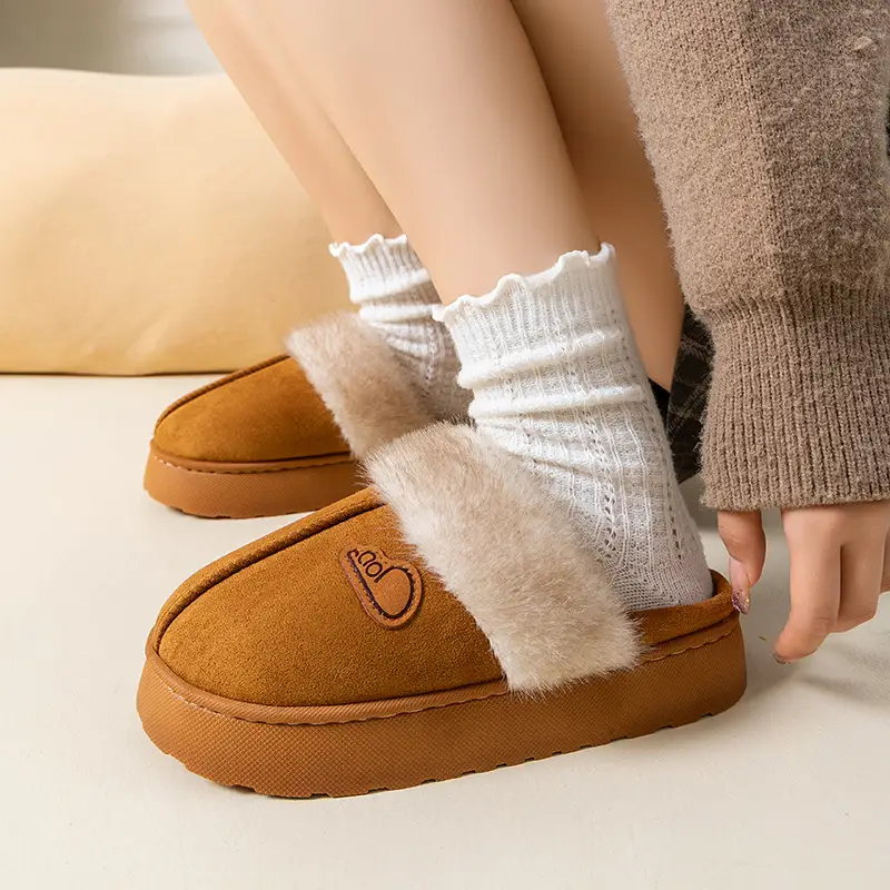 Women Fleece Lined Slippers Brown 2025 - Image 13