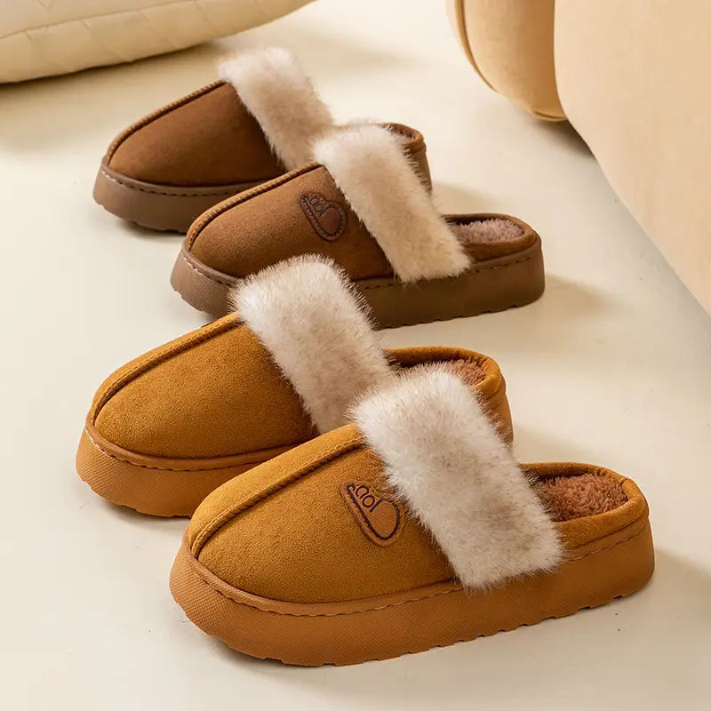 Women Fleece Lined Slippers Brown 2025 - Image 15