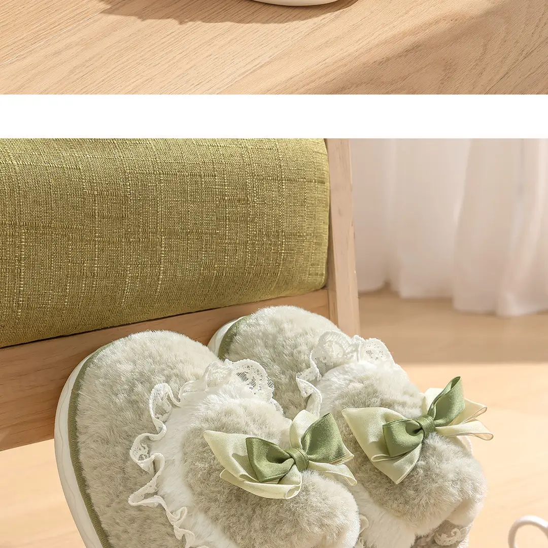 Plush Cotton Slippers for Women, Autumn and Winter, Girly Style, Indoor Home Slippers, 2026 New Model, Non-Slip, Warm Cotton Slippers — feature 19