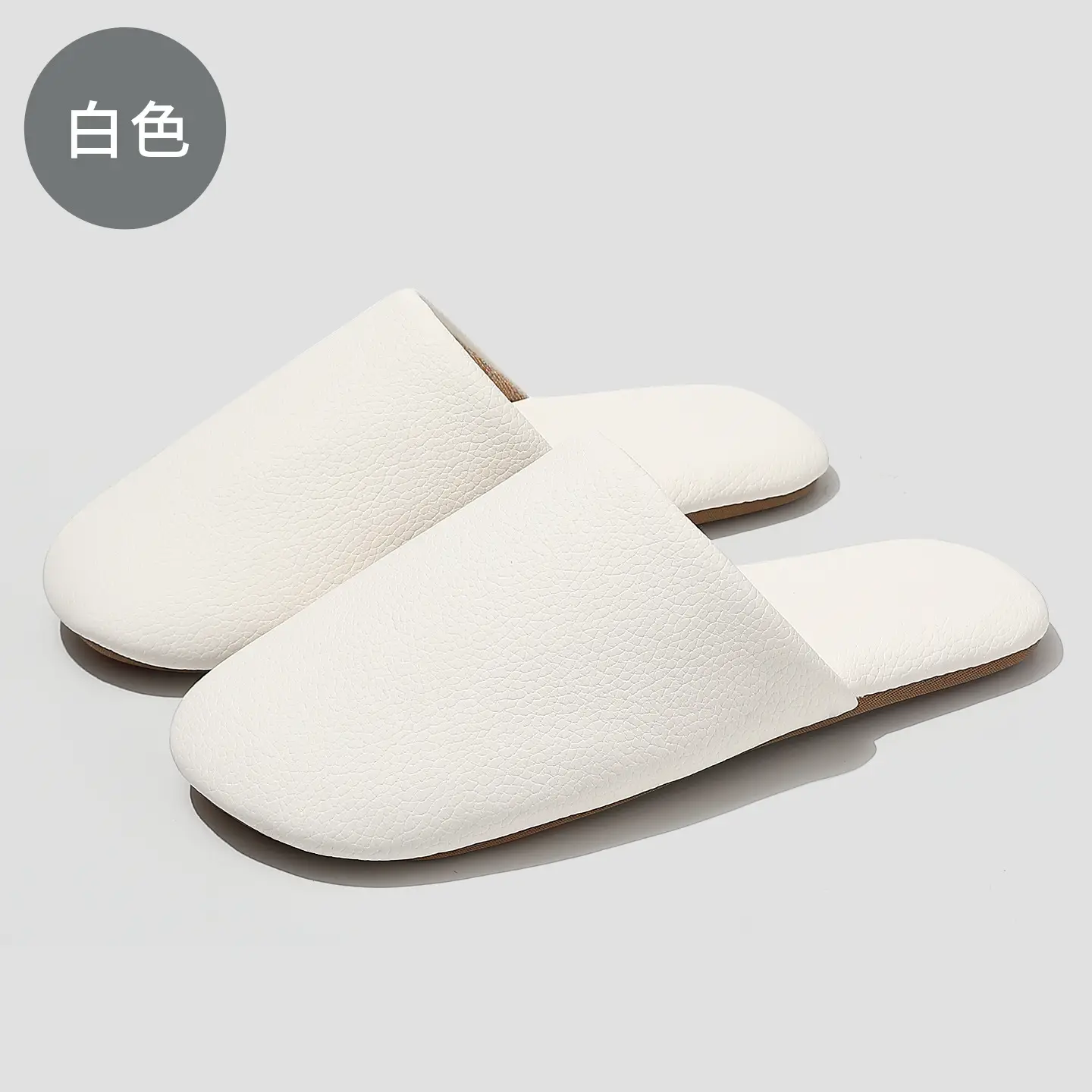 Brown Waterproof Cotton Slippers for Men Winter Warm Indoor Non-Slip - Image 7