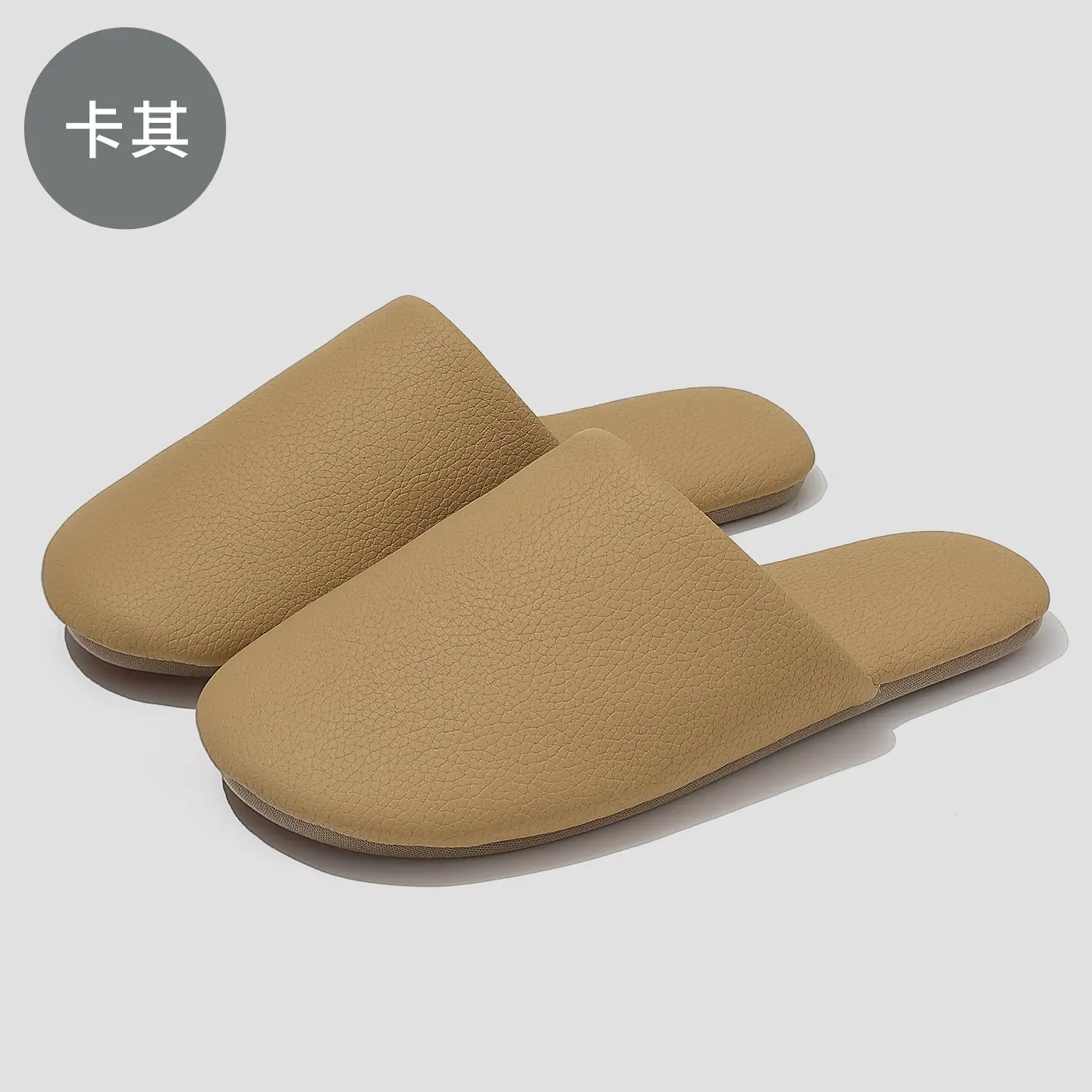 Brown Waterproof Cotton Slippers for Men Winter Warm Indoor Non-Slip - Image 8